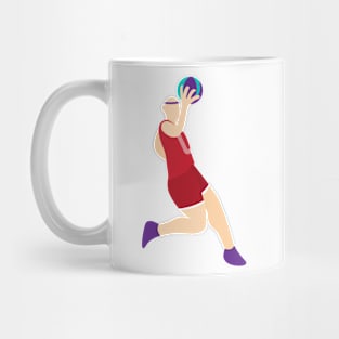 flat character basketball Mug